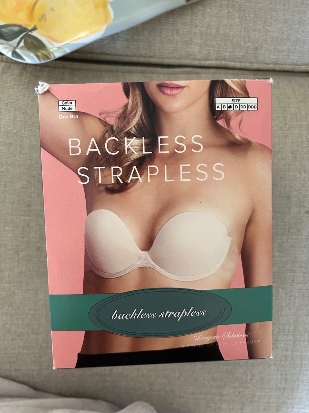 Backless Strapless Nude Adhesive Bra - Invisible Support
